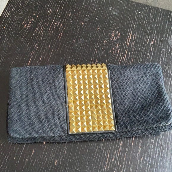 Black and gold studded clutch - Picture 1 of 4
